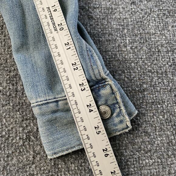 GAP Jean Jacket Women’s Small Blue Denim Light Wash Y2K Vintage - Picture 10 of 11